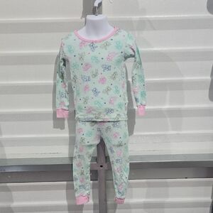 Paw Patrol Green and Pink Pajama Set Size‎ 3T From Carters